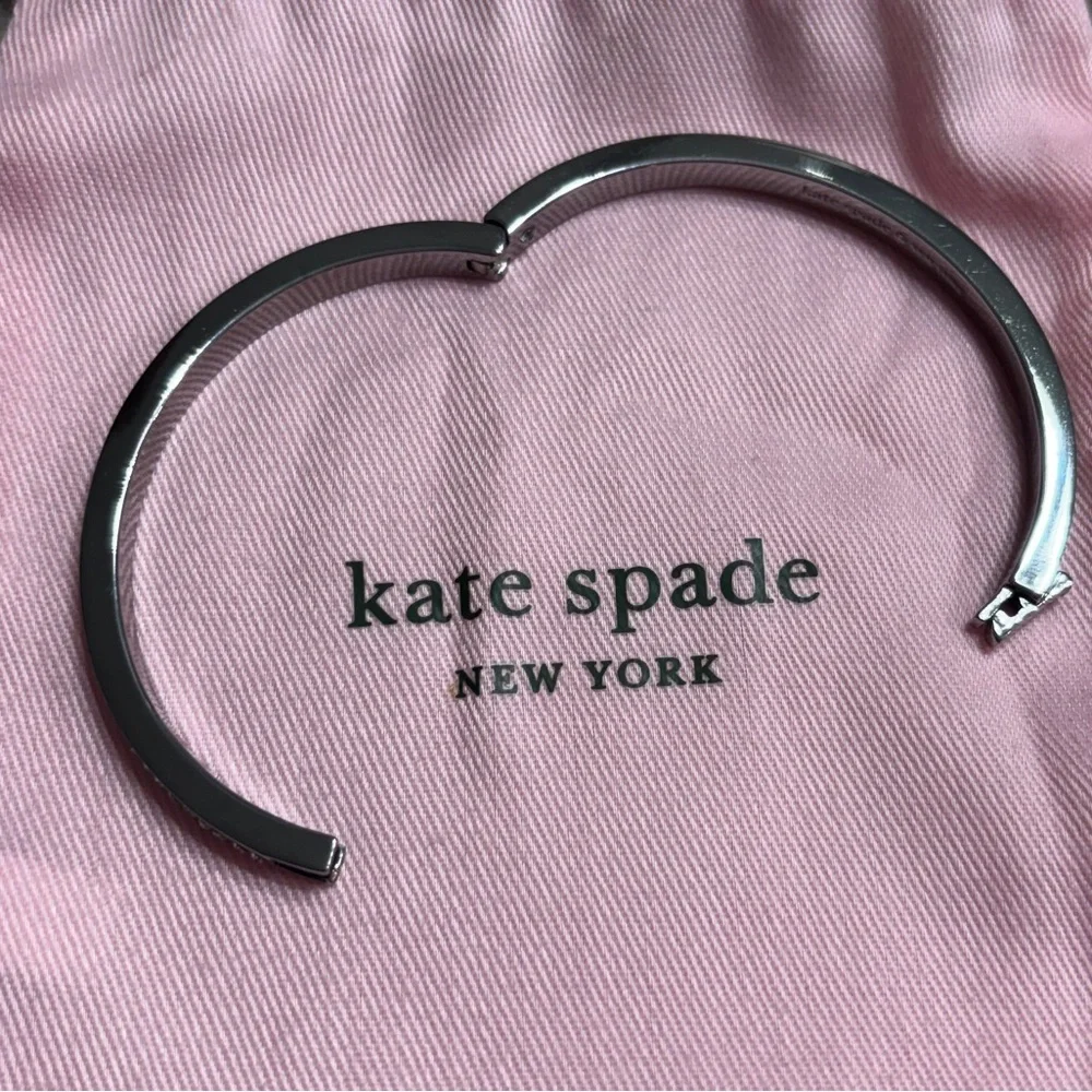 kate spade Silver Ring It Up Pave Bangle - Picture 7 of 7